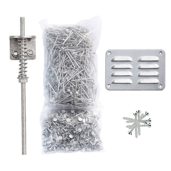 Starterset 1 - 800 spijkers / 200 asfaltnagels / ventilatieset / stormankerset