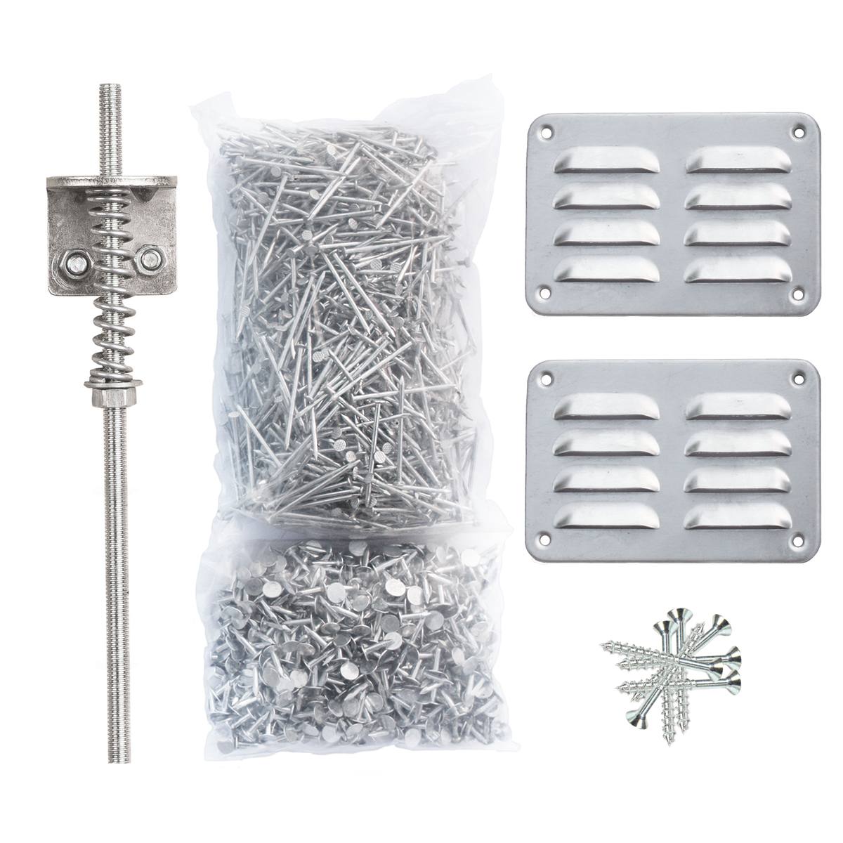 Starterset 2 - 800 spijkers / 800 asfaltnagels / ventilatieset / stormankerset