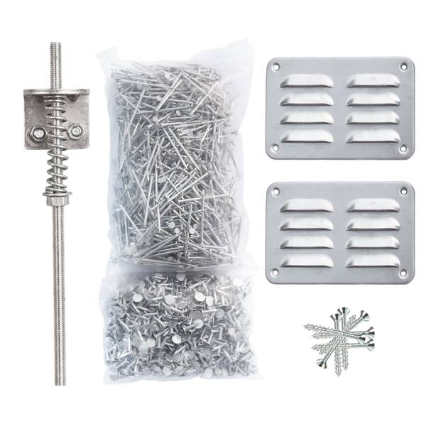 Starterset 2 - 800 spijkers / 800 asfaltnagels / ventilatieset / stormankerset
