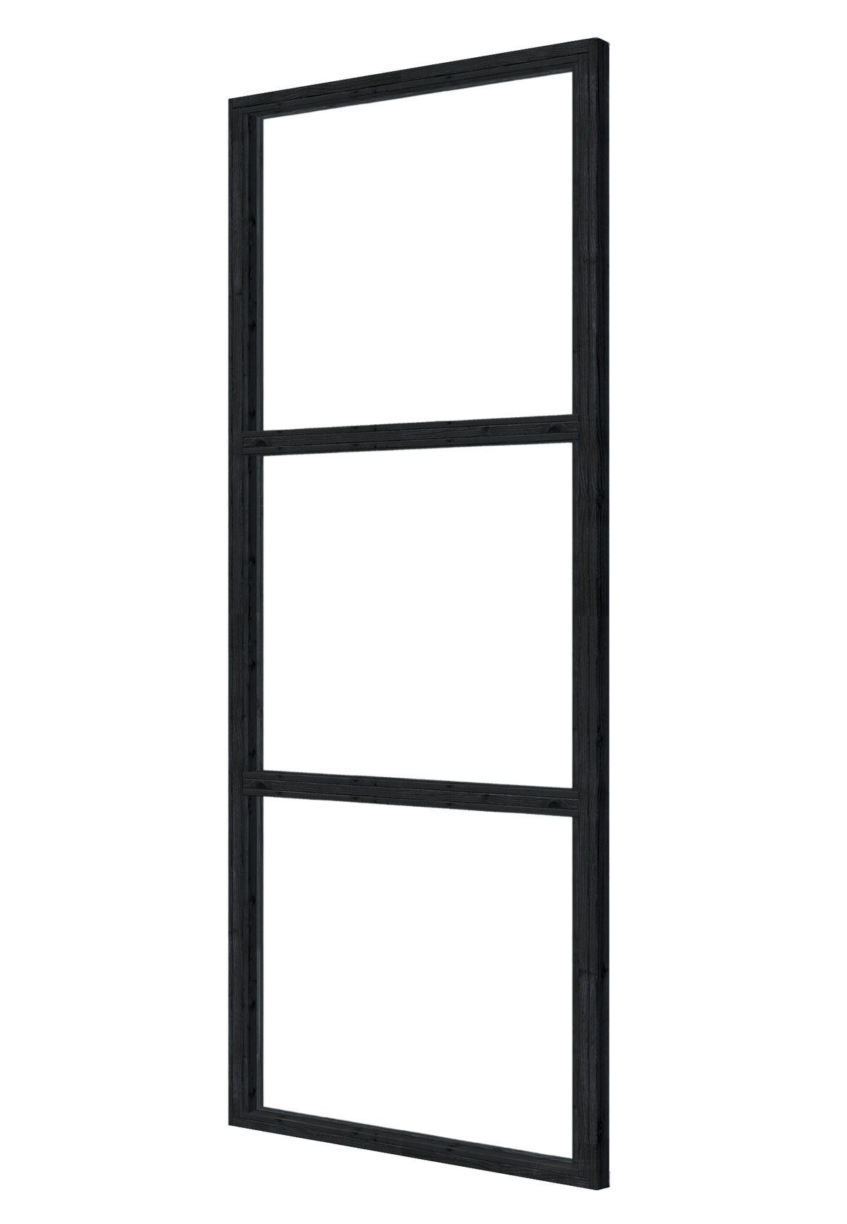 Steellook glaswand 82,5 x 212 cm, zwart
