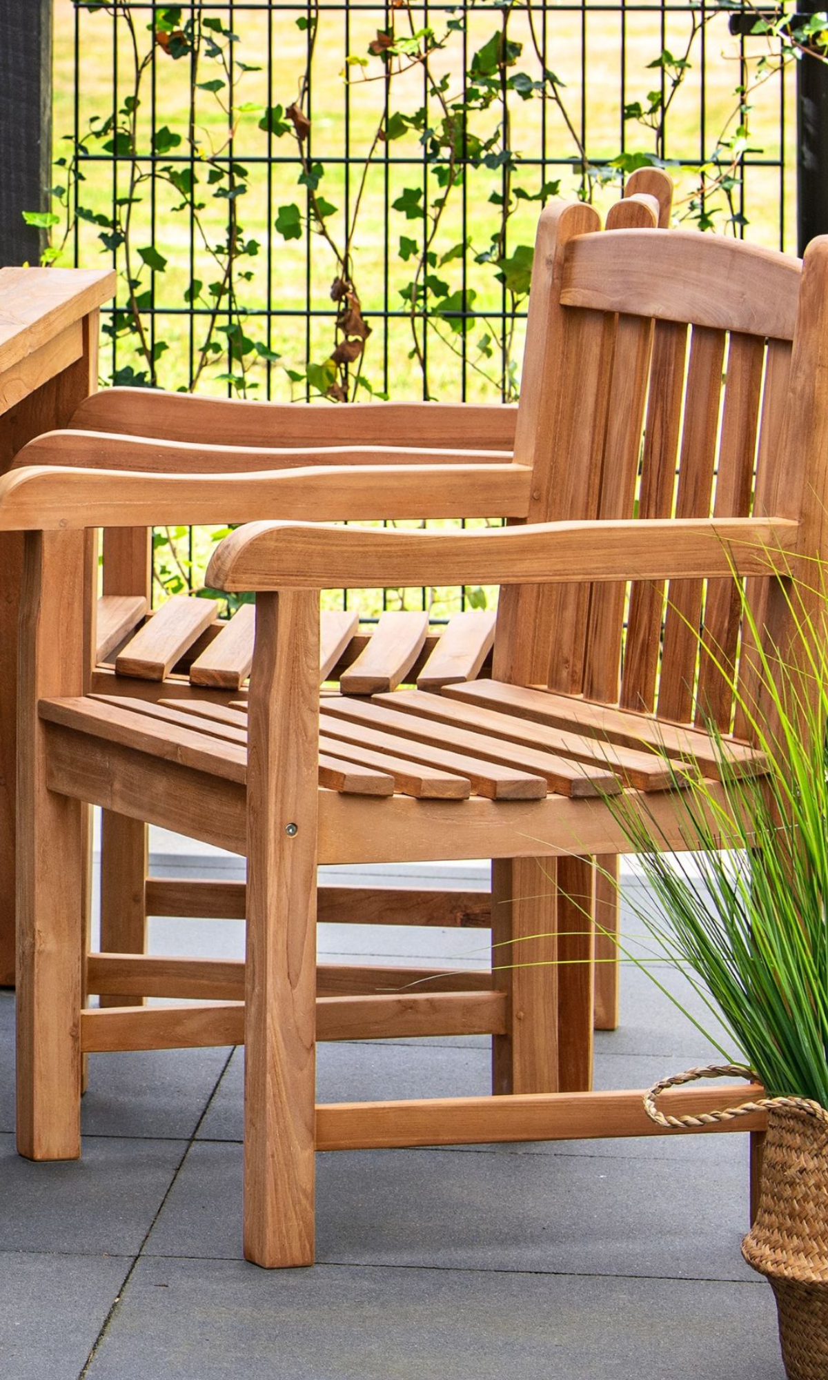 Teak blokstoel Birmingham