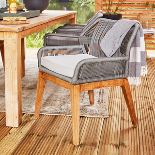 Teak stoel Granada met kussen (set van 2 stoelen) — 1