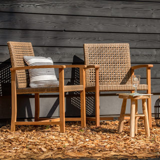 Teak tuinstoel Blitar (set van 2 stoelen) — 1