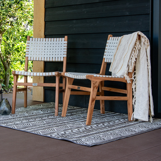 Teak tuinstoel Mataram (set van 2 stoelen) — 1