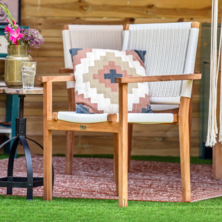 Teak tuinstoel Riau (set van 2 stoelen) — 1