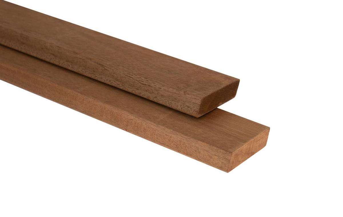 TimbraTech Advance amescla hardhout rhombus profiel 1,8 x 6,8 x 215 cm, thermisch gemodificeerd, geschaafd