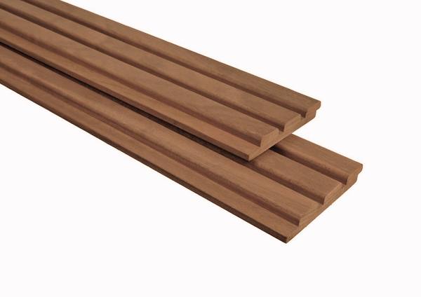 TimbraTech Advance amescla hardhout triple profiel 2,1 x 14,5 x 215 cm, thermisch gemodificeerd, geschaafd