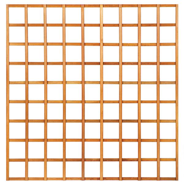 Trellis recht hardhout kunstmatig gedroogd H180 x B180 cm