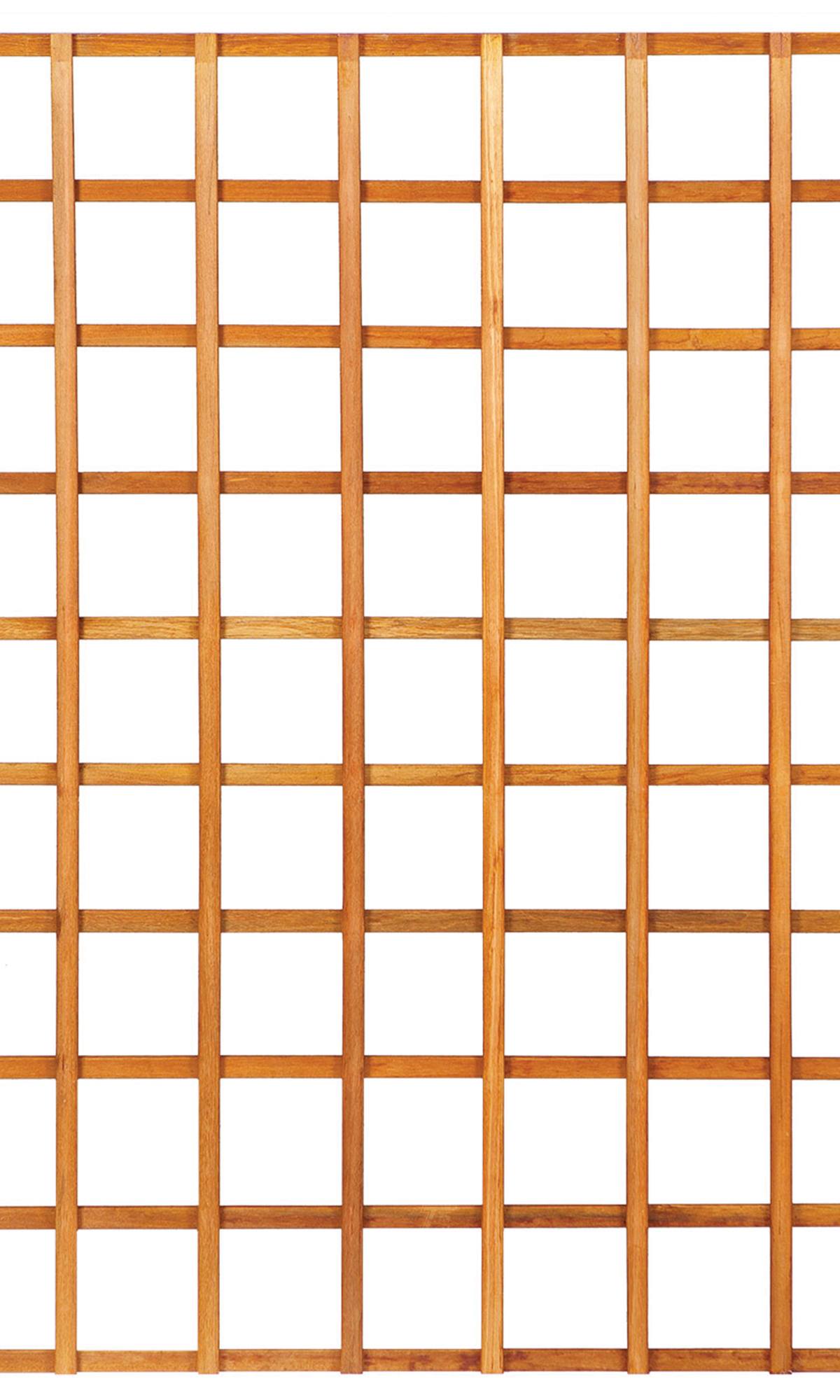Trellis recht hardhout kunstmatig gedroogd H180 x B180 cm