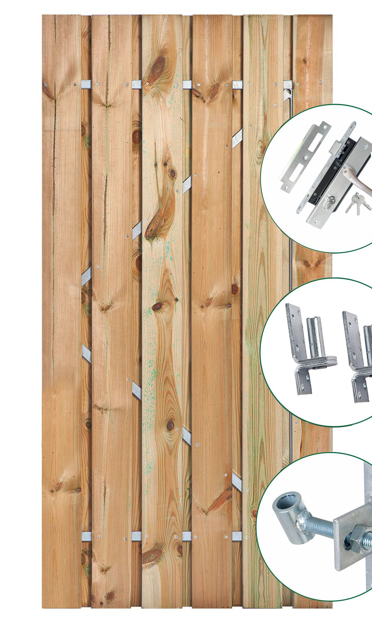 Tuindeur Privacy grenen 90cm