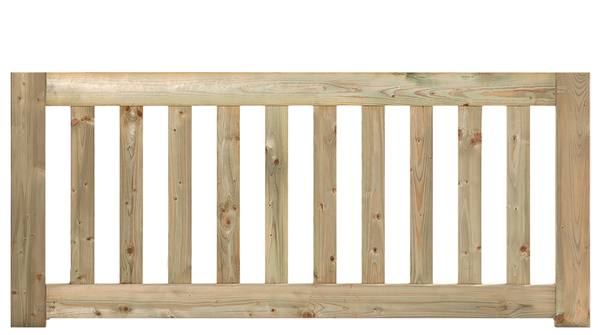 Tuinhek grenen groen geïmpregneerd Modern de Luxe 60 x 180 cm