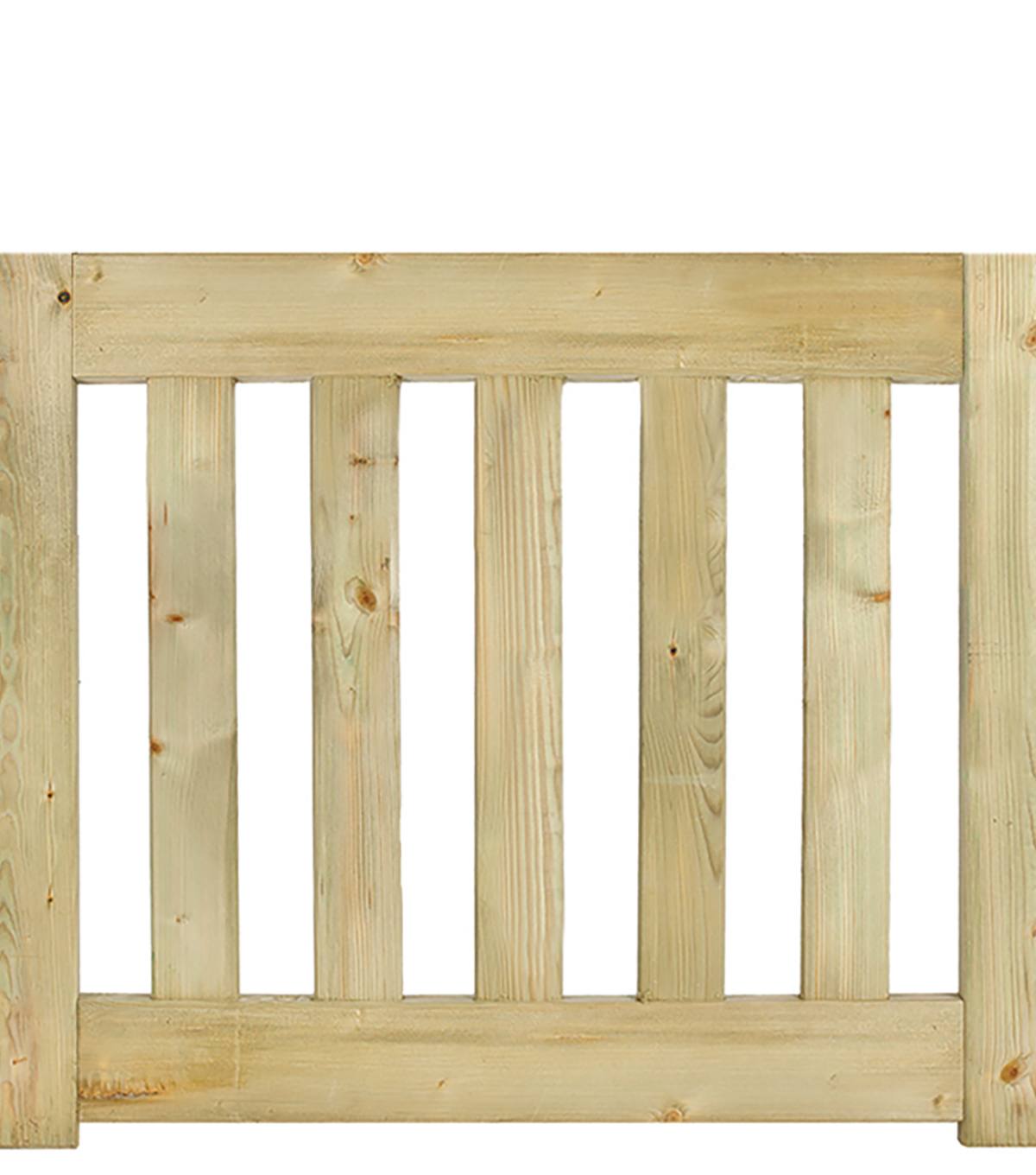 Tuinhekdeur grenen groen geïmpregneerd Modern de Luxe 60 x 100 x 4 cm