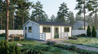 Tuinhuis Audra 7x7,19m 44mm — 1