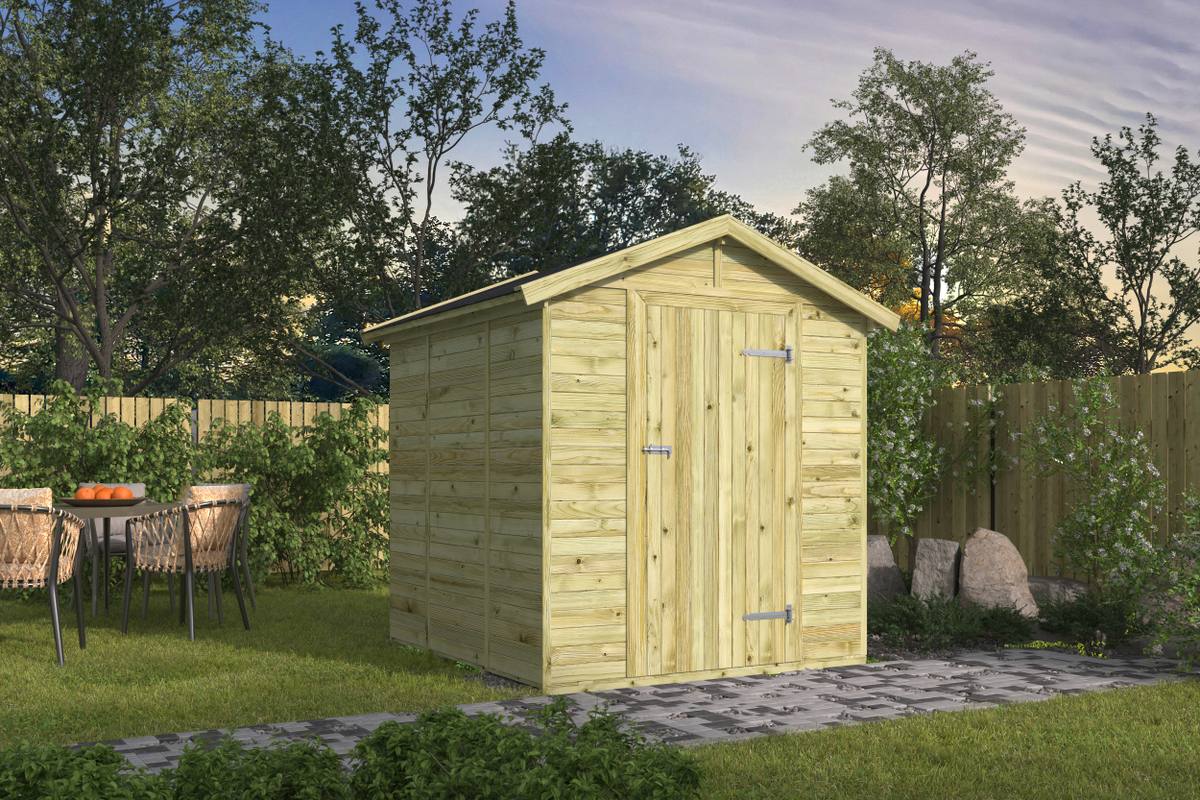 Tuinhuis Boudewijn vuren groen geïmpregneerd
