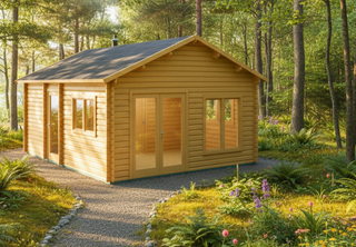 Tuinhuis Buikslotermeer 4,60x5,60-44 25,76m² | Zadeldak — 1