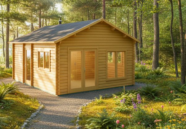 Tuinhuis Buikslotermeer 4,60x5,60-44 25,76m² | Zadeldak