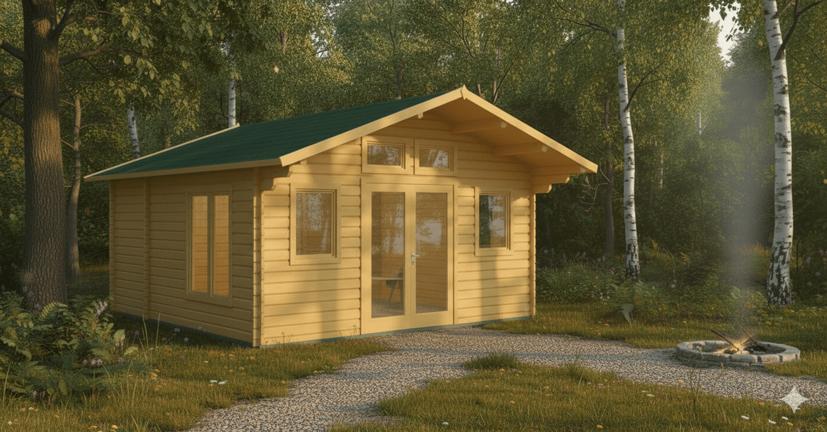 Tuinhuis De Bretten 4,80x4,90-44 23,52m² | Zadeldak