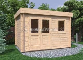 Tuinkantoor 3,4x2,5m | helemaal compleet | pakket korting — 1