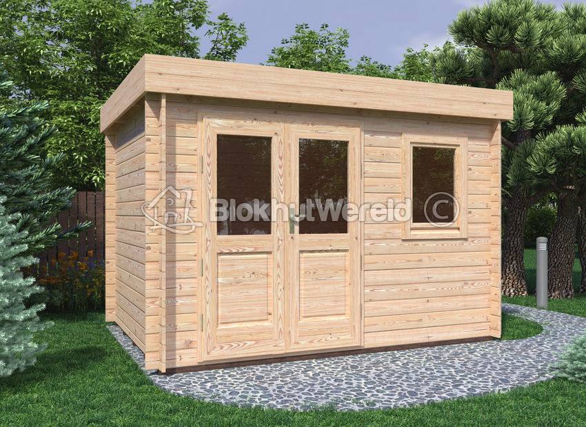 Tuinkantoor 3,4x2,5m | helemaal compleet | pakket korting