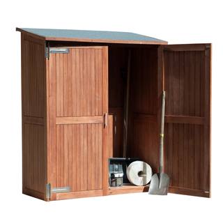 Tuinkast hardhout Montevideo incl. dakleer — 1