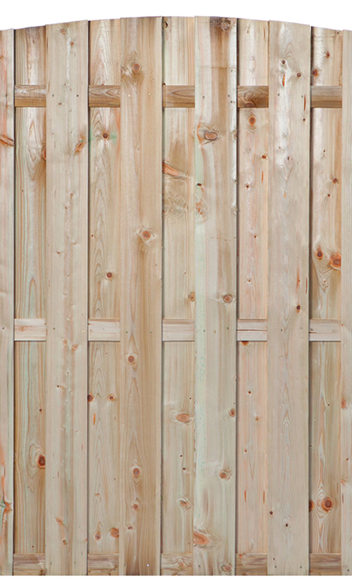 Tuinscherm Den Haag toog, groen geïmpregneerd grenen, geschroefd, 18-planks (15+3) 180 x 180 cm