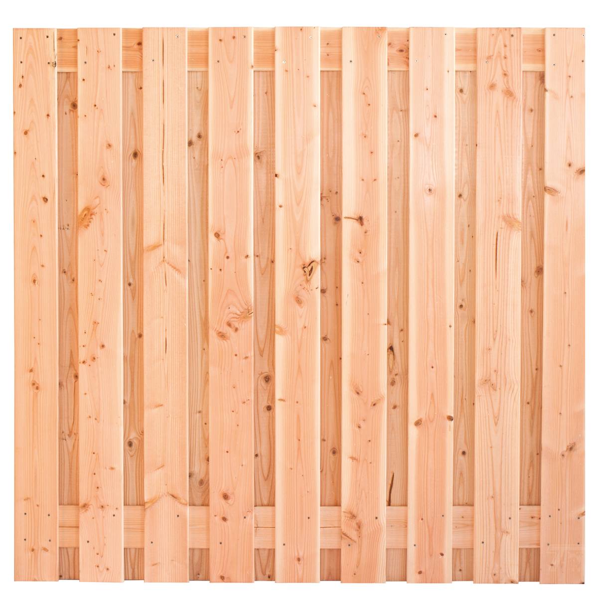 Tuinscherm Innsbruck, douglas, RVS-geschroefd, 19-planks (17+2) 180 x 180 cm