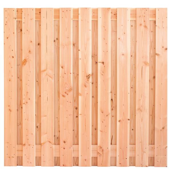 Tuinscherm Innsbruck, douglas, RVS-geschroefd, 19-planks (17+2) 180 x 180 cm