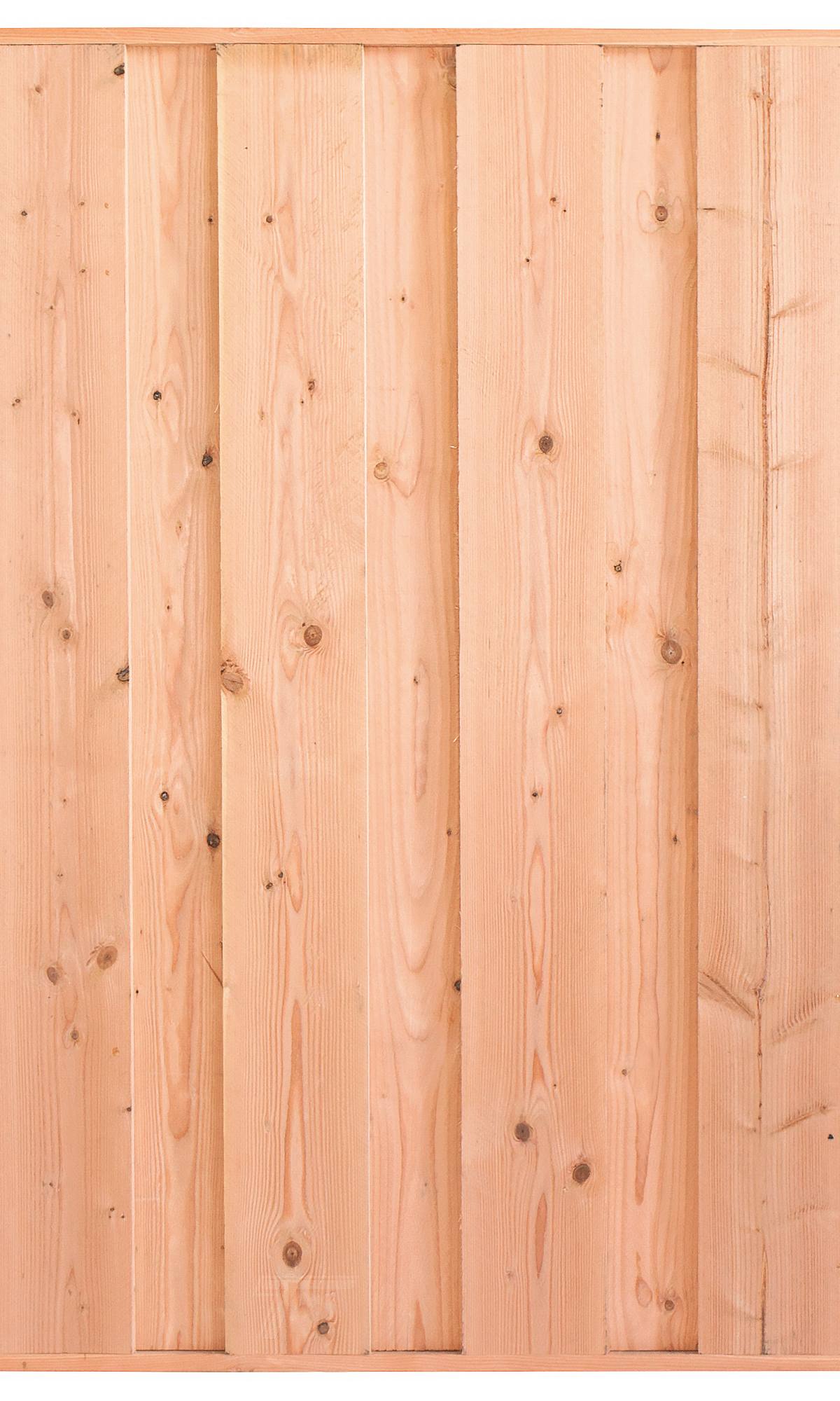 Tuinscherm Saarland, douglas, RVS-geschroefd, 11-planks 180 x 180 cm