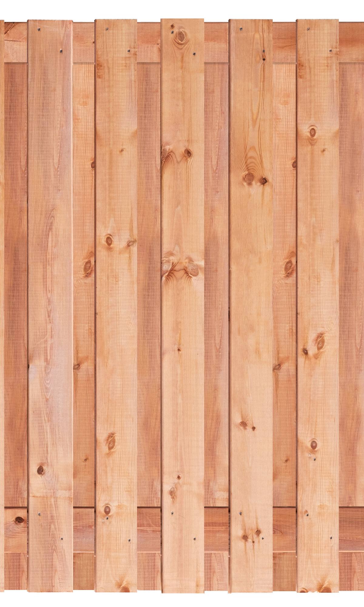 Tuinscherm Tanger, Red Class Wood geïmpregneerd ME vuren, RVS-geschroefd, 19-planks (17+2) 180 x 180 cm