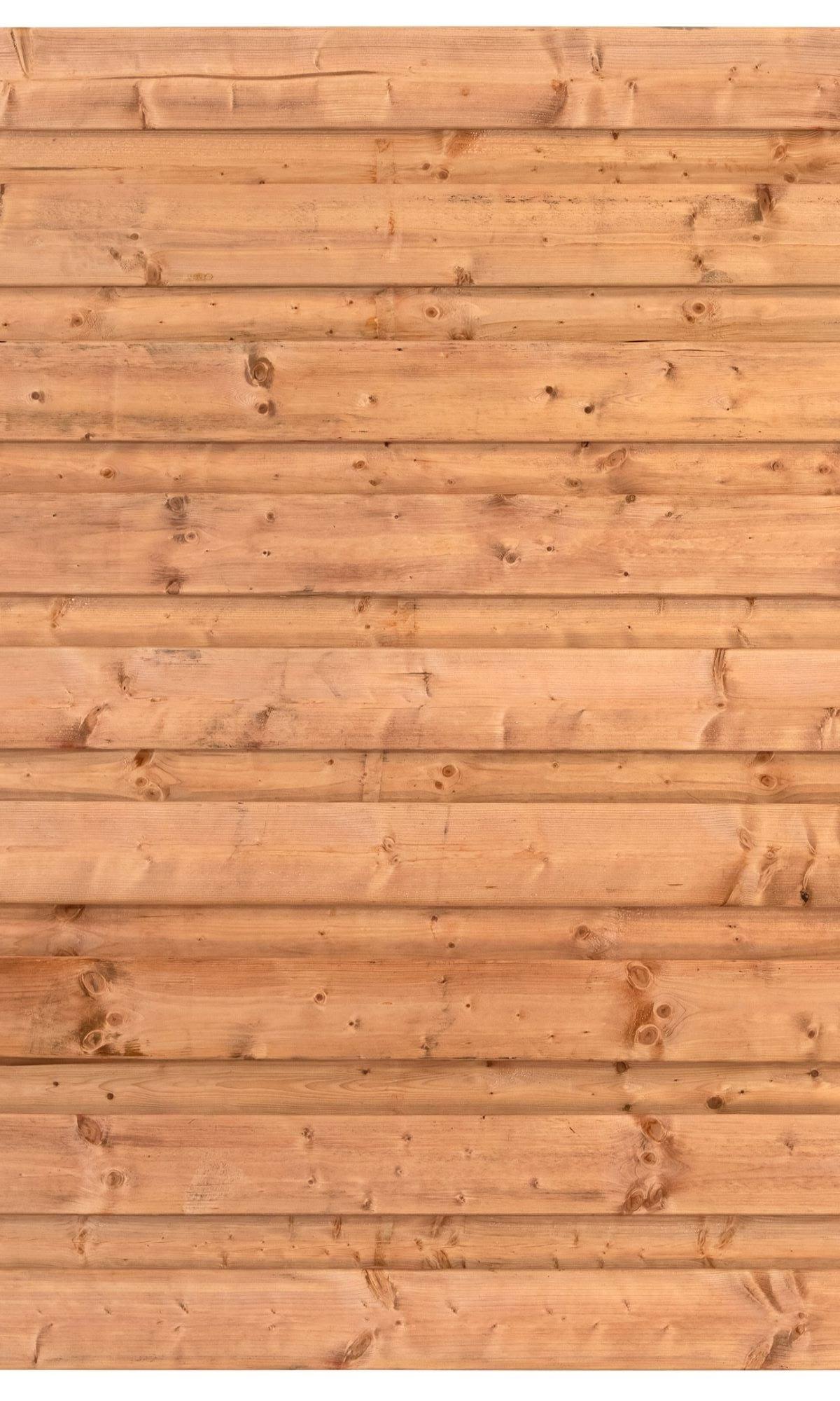 Tuinscherm Zagora, Red Class Wood geïmpregneerd ME vuren, RVS-geschroefd, 21-planks (19+2) 180 x 180 cm