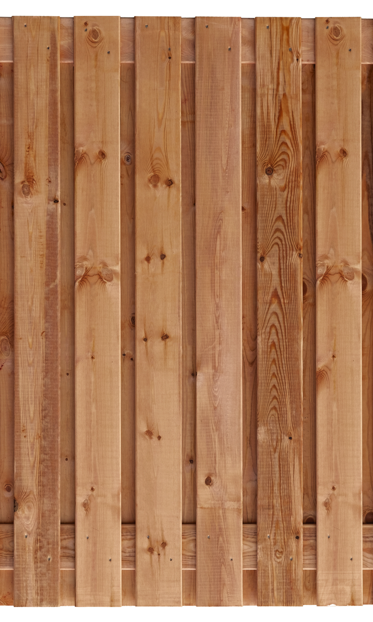 Tuinscherm Zürich, bruin geïmpregneerd grenen, RVS-geschroefd, 21-planks (19+2) 180 x 180 cm
