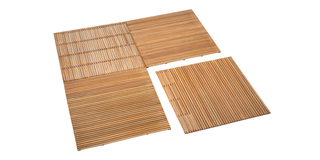 Tuintegel hardhout Bangkirai Yogyakarta 100 x 100 cm — 1