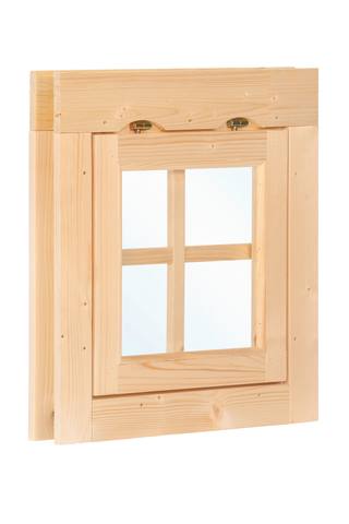 Uitzetraam enkel W4 vuren 57 x 57 cm — 1