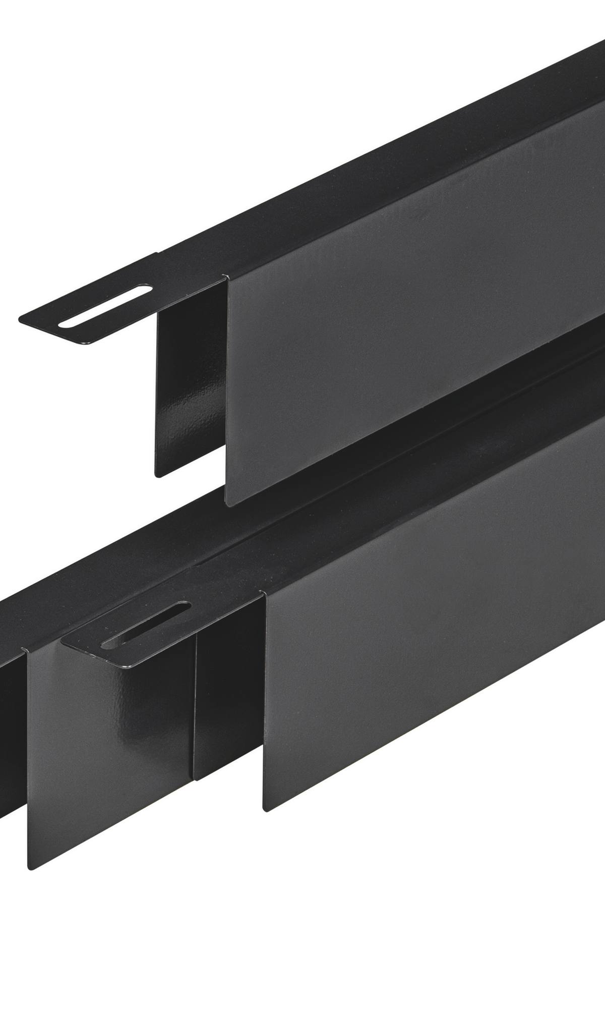 Verzinkt Krimp/Uitzet maskeerprofiel 31,5 mm - 176 cm zwart gepoedercoat