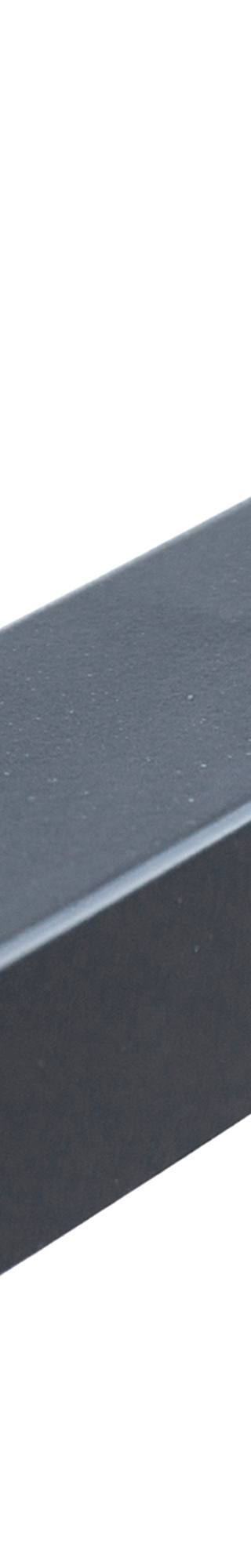 Verzinkte afdeklijst 50 mm U-profiel 180 cm (3-planks) zwart — 1