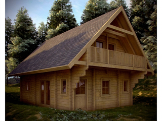 Weekend Chalet Monviso 6,56x9,1m 88mm — 1