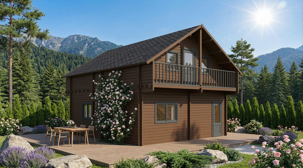 Weekend Chalet Verona 68mm 5,93x8,75 (100m2)
